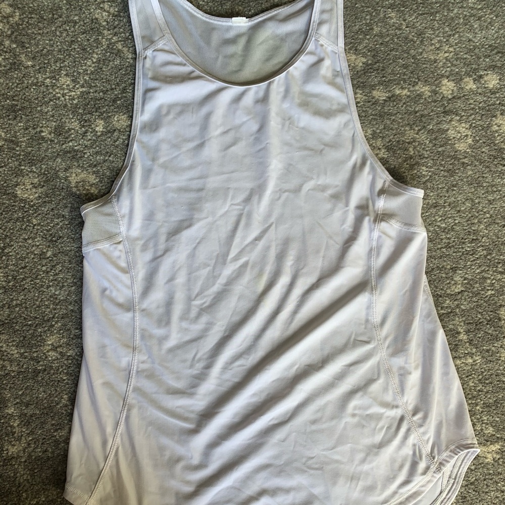 lululemon white sculpt tank II size 0
